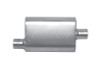 Gibson MWA Superflow Offset/Center Oval Muffler - 4x9x14in/2.25in Inlet/2.25in Outlet - Stainless - BM0100