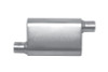 Gibson MWA Superflow Offset/Offset Oval Muffler - 4x9x14in/2.5in Inlet/2.5in Outlet - Stainless - BM0104