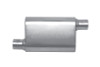 Gibson MWA Superflow Offset/Offset Oval Muffler - 4x9x14in/3in Inlet/3in Outlet - Stainless - BM0105