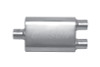 Gibson MWA Superflow Center/Dual Oval Muffler - 4x9x14in/3in Inlet/2.5in Outlet - Stainless - BM0109