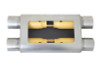 Gibson MWA Superflow Dual/Dual Oval Muffler - 4x9x14in/2.5in Inlet/2.5in Outlet - Stainless - BM0111