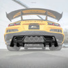 EOS Rear Bumper Finned Diffuser - Gloss Black - C8 Corvette Z06 (DIFF-966-V2-ABS)