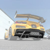EOS Rear Track Finned Diffuser - Carbon Fiber - C8 Corvette Z06 (DIFF-1006-BKCF)