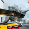 EOS ZR1 Style High Wing Rear Spoiler - Carbon Fiber - C8 Corvette Z06 / E-Ray (SPOILER-1007-BKCF (COMBO B))