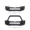 Go Rhino 07-20 Jeep Wrangler JL/JLU/JK/JKU/Gladiator JT Rockline Front Stubby Bumper w/ Overrider - 331101T