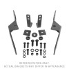 Go Rhino 19-22 Ram 1500 w/o ParkSense (Excl. Rebel/Warlock/TRX) RC4&RC3 LR Brackets - Textured black - 566660TK