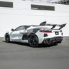 EOS Carbon Fiber Race Series Rear Diffuser for Quad Exhaust Exit - C8 Corvette (DIFF-1005-BKCF)