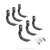 Go Rhino 2024 Toyota Tacoma DC 4dr Brackets for OE Xtreme Cab Length SideSteps - Tex. Blk - 6844325