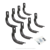Go Rhino 20-20 Jeep Gladiator Brackets for OE Xtreme Cab Length SideSteps - 6845165