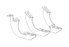 Go Rhino 24-25 Lexus GX550 Brackets for V-Series V3 RB Side Steps - 6944456