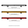 Go Rhino Xplor Flash Series Sgl Multi Function LED Light Bar (Track Mount) 30in. - Blk - 750003014CBS