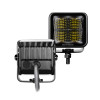 Go Rhino Xplor Blackout Series Cube LED Flood Light Kit (Surface/Threaded Stud Mnt) 2x2 - Blk (Pair) - 750200321FCS