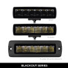 Go Rhino Xplor Blackout Series Sixline LED Flood Light Kit (Surface/Threaded Stud Mnt) - Blk (Pair) - 750300621FBS