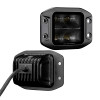 Go Rhino Xplor Blackout Series Cube LED Flood Light Kit (Flush Mount) 3x3 - Blk (Pair) - 750400321FCF
