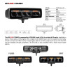 Go Rhino Xplor Blackout Combo Series Sixline LED Flood Lights w/Amber (Surface Mount) - Blk (Pair) - 750600622FBS