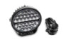 Go Rhino Xplor Blackout Series Round LED Sgl Driving Kit w/DRL (Surface/Thread Stud Mnt) 9in. - Blk - 751700911DRS