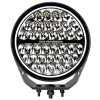 Go Rhino Xplor Blackout Series Round Single LED Spot Light Kit w/DRL (Surface Mount) 9in. - Blk - 751700911SRS
