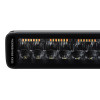 Go Rhino Xplor Blackout Combo Series Dbl Row LED Light Bar w/Amber (Side/Track Mount) 32in. - Blk - 753003012CDS