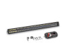 Go Rhino Xplor Blackout Combo Series Dbl Row LED Light Bar w/Amber (Side/Track Mount) 32in. - Blk - 753003012CDS