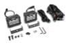 Go Rhino Xplor Bright Series Rectangle LED Flood Light Kit (Surface/Thread Std Mnt) 4x3 - Blk (Pair) - 753003023FBS