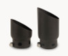Go Rhino 08-16 Ford F-250/F-350 Super Duty Exhaust Tip - Black - 2 Tips Set - ID 4in x OD 5in - GRT45X2B