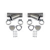 Granatelli 2.5in Aluminized Mild Steel Manual Dual Exhaust Cutout w/Slip Fit & Band Clamps - 304525D