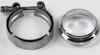 Granatelli 3.5in V-Band Mild Steel Flat Flanges w/Clamp - 308535-M