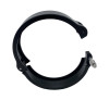 Granatelli 4.0in Dual Seal Clamshell Clamp - Aluminum Black - 318540CS