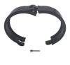 Granatelli 4.0in Dual Seal Clamshell Clamp - Aluminum Black - 318540CS