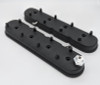 Granatelli 96-22 GM LS Tall Valve Cover w/Angled Coil Mounts - Black Wrinkle (Pair) - 640362