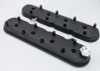 Granatelli 96-22 GM LS Standard Height Valve Cover w/Angled Coil Mount - Blk Wrinkle (Pair) - 640367