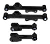 Granatelli 79-04 Ford Mustang Rear Upper & Lower Control Arms - Black - GMRS7901B