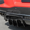 EOS Rear Bumper Diffuser Add-On - Gloss Black - C8 Corvette Stingray (DIFF-1124-V2-ABS)