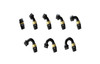 GReddy AN04 180 DEGREE HOSE END SWIVEL BLACK/GOLD ANODIZED - 12800418 Photo - Close Up