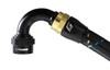 GReddy AN16 120 DEGREE HOSE END SWIVEL BLACK/GOLD ANODIZED - 12801612 Photo - Close Up