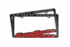 GrimmSpeed License Plate Frame - GrimmSpeed Red Text (Pair) - 111050
