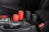 GrimmSpeed Stubby Shift Knob Stainless Steel Red - M12x1.25 - 380003