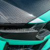 EOS Carbon Fiber Upper Grille Trim - 2024+ Ford Mustang Dark Horse (VENT-892-BKCF_VENT-1240-BKCF)