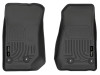Husky Liners 14 Jeep Wrangler 2/4 Door Weatherbeater Black Front Floor Liners - 18041