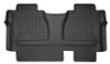 Husky Liners 14-15 Toyota Tundra Double Cab Pickup Weatherbeater Black 2nd Seat Floor Liners - 19561