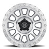 ICON Hulse 17 X 8.5 6 X 5.5 0mm Offset 4.75in BS Silver Machined - 8017858347SM
