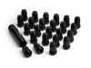 ICON Alloys Lug Nut Kit Black - 12x1.5 - 24 Lug Nuts w/ Key - 89121524B