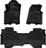 Husky Liners 2025 RAM 1500 Quad Cab Weatherbeater Front & 2nd Seat Floorliner (3pc Set) - Blk - 94571
