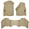 Husky Liners 03-08 Dodge Ram 1500/2500/3500 Quad Cab WeatherBeater Combo Tan Floor Liners - 98033