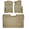 Husky Liners 09-12 Ford F-150 Super Crew Cab WeatherBeater Combo Tan Floor Liners - 98333