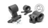 Innovative 92-95 Civic B/D Series Black Steel Mounts 75A Bushings (Auto to Manual Hydro 3 Bolt) - 40152-75A
