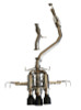Invidia 22+ HONDA CIVIC TYPE-R FL5 R400 SINGLE LAYER BLACK TIP CAT-BACK (NON POLISH PIPE) - HS22CTRFGM3SBL