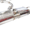 Invidia 2022+ Volkswagen Golf R MK8 76mm R400 Valved Cat Back Exhaust Rolled TI Tips - HS22GFR8GV4RT Photo - Close Up