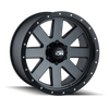 ION Type 134 18x10 / 5x139.7 BP / -19mm Offset / 108mm Hub Matte Gunmetal/Black Beadlock Wheel - 134-8185MG