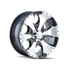ION Type 136 15x6 / 6x139.7 BP / 0mm Offset / 108mm Hub Black/Machined Wheel - 136-5683BX Photo - Primary